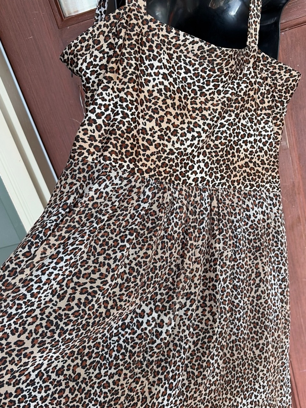Robbie Bee Leopard Print Maxi Dress - Brown & Black - Picture 8 of 8